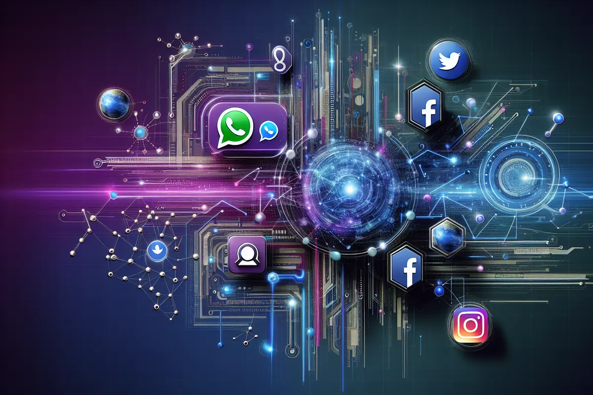 Une personne consulte un assistant conversationnel intégré à une application de messagerie sur son smartphone.