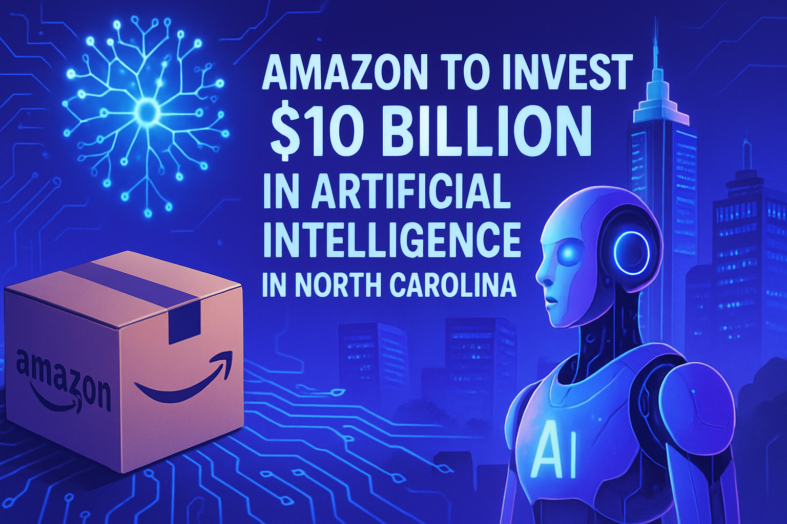 amazon annonce un investissement massif de 10 milliards de dollars dans l'intelligence artificielle en caroline du nord, visant à renforcer ses capacités technologiques et à créer des opportunités d'emploi dans la région. découvrez les implications de ce projet ambitieux et son impact sur l'innovation.