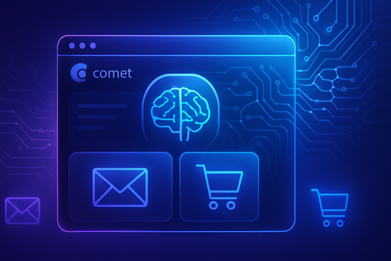 découvrez comet, le navigateur innovant de perplexity qui transforme votre expérience en ligne grâce à l'intelligence artificielle. optimisez vos emails, améliorez vos interactions et révolutionnez votre commerce en ligne avec des fonctionnalités avancées.
