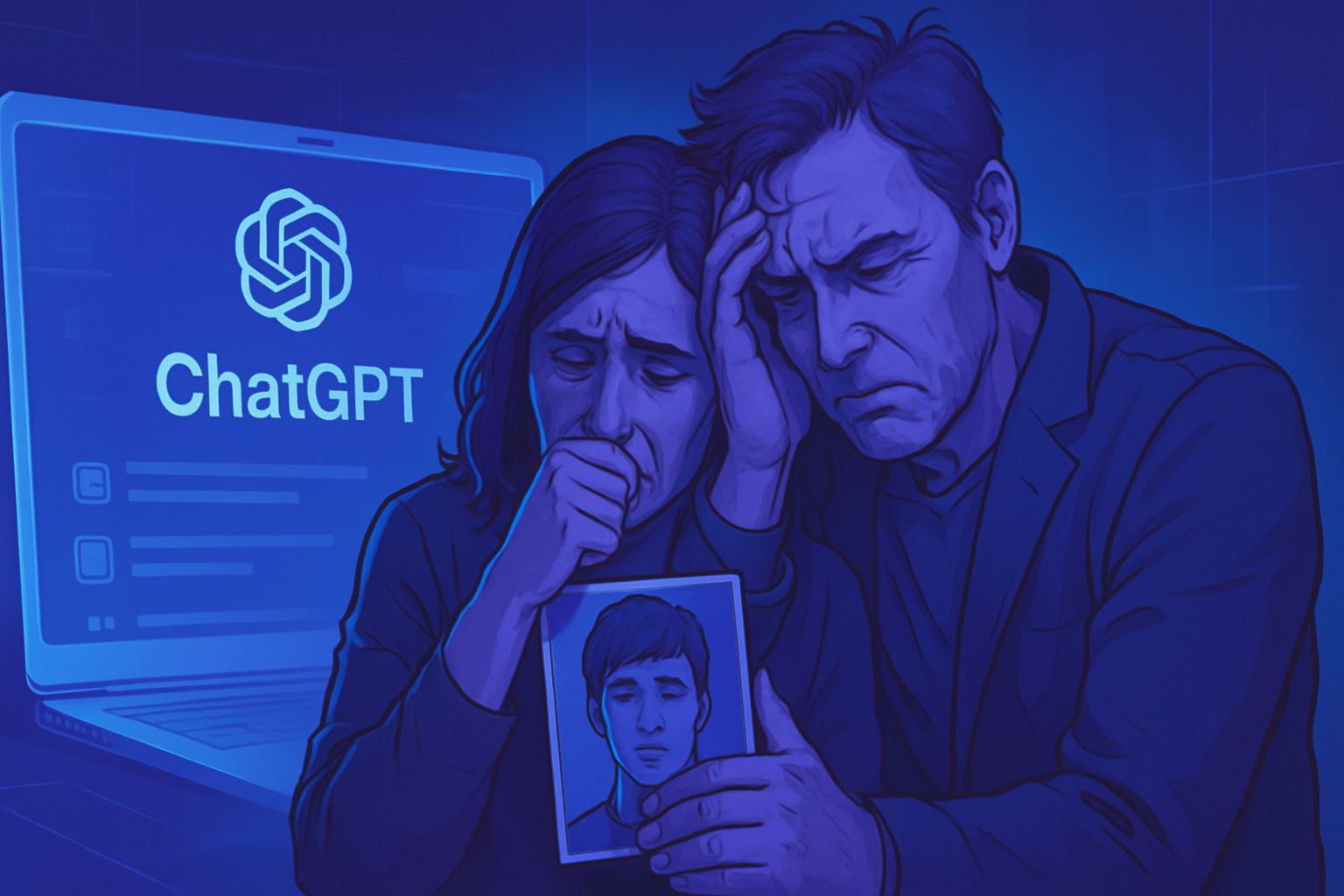 des parents californiens poursuivent openai, affirmant que chatgpt a joué un rôle dans le suicide tragique de leur fils adolescent, soulevant des questions sur l'impact de l'intelligence artificielle sur la santé mentale des jeunes.