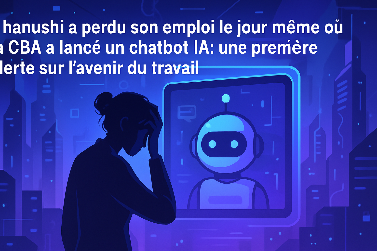 dhanushi a perdu son emploi le jour du lancement d’un chatbot ia par la cba : cette histoire soulève des questions cruciales sur l’impact de l’intelligence artificielle sur l’avenir du travail.