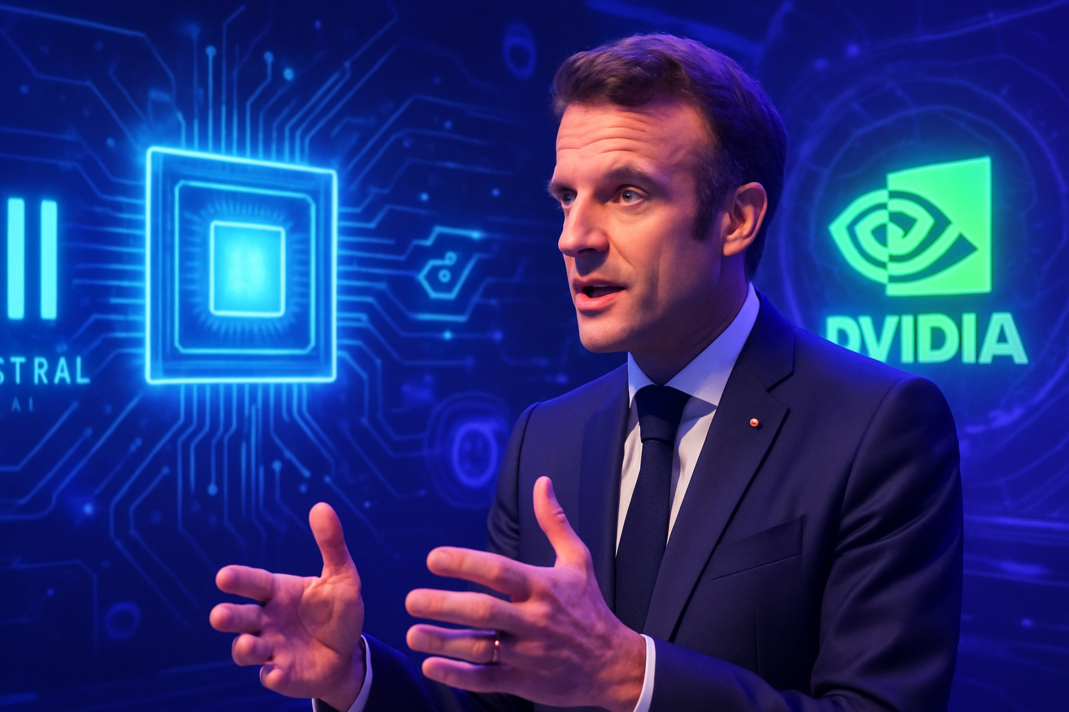 découvrez comment emmanuel macron a souligné l'importance du partenariat 'historique' entre mistral ia et nvidia lors de l'événement vivatech. un moment clé pour l'innovation technologique française et l'intelligence artificielle.
