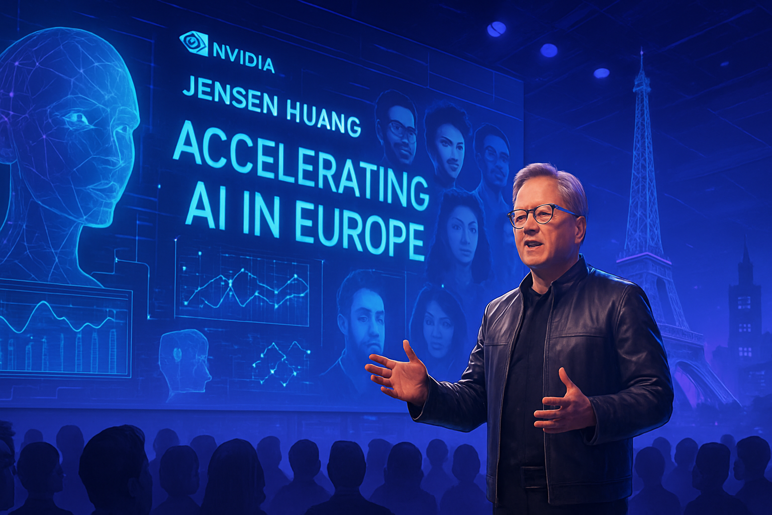 découvrez comment jensen huang, le pdg de nvidia, appelle l'europe à adopter une approche proactive pour accélérer le développement de l'intelligence artificielle lors de son discours à paris. un plaidoyer passionné pour une innovation technologique qui pourrait transformer l'économie européenne.