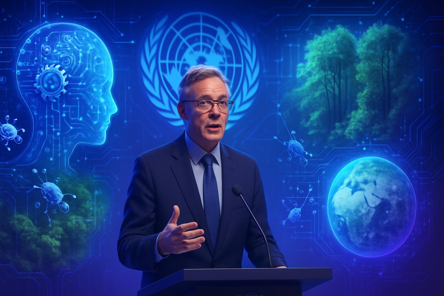découvrez comment l'intelligence artificielle, malgré ses risques, pourrait devenir un allié majeur dans la lutte contre le réchauffement climatique selon le responsable climatique de l'onu.