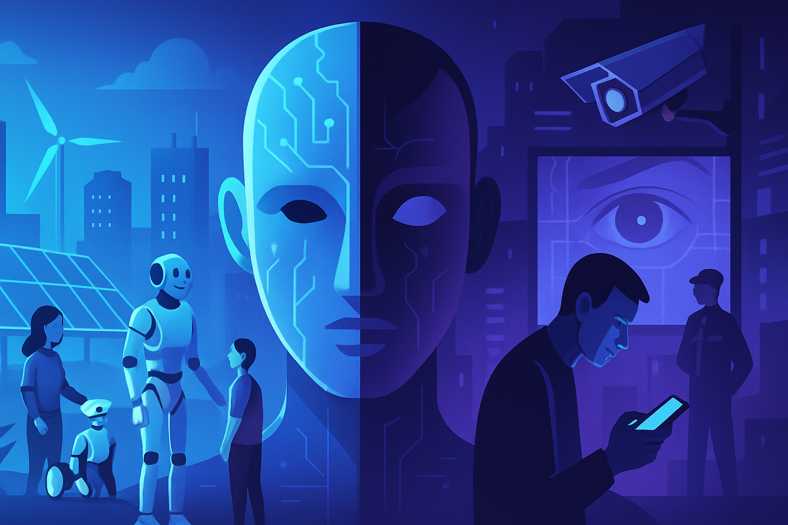 découvrez comment l'intelligence artificielle façonne nos sociétés à double visage, apportant innovation et défis au cœur de nos communautés locales. analyse des impacts concrets et des enjeux.