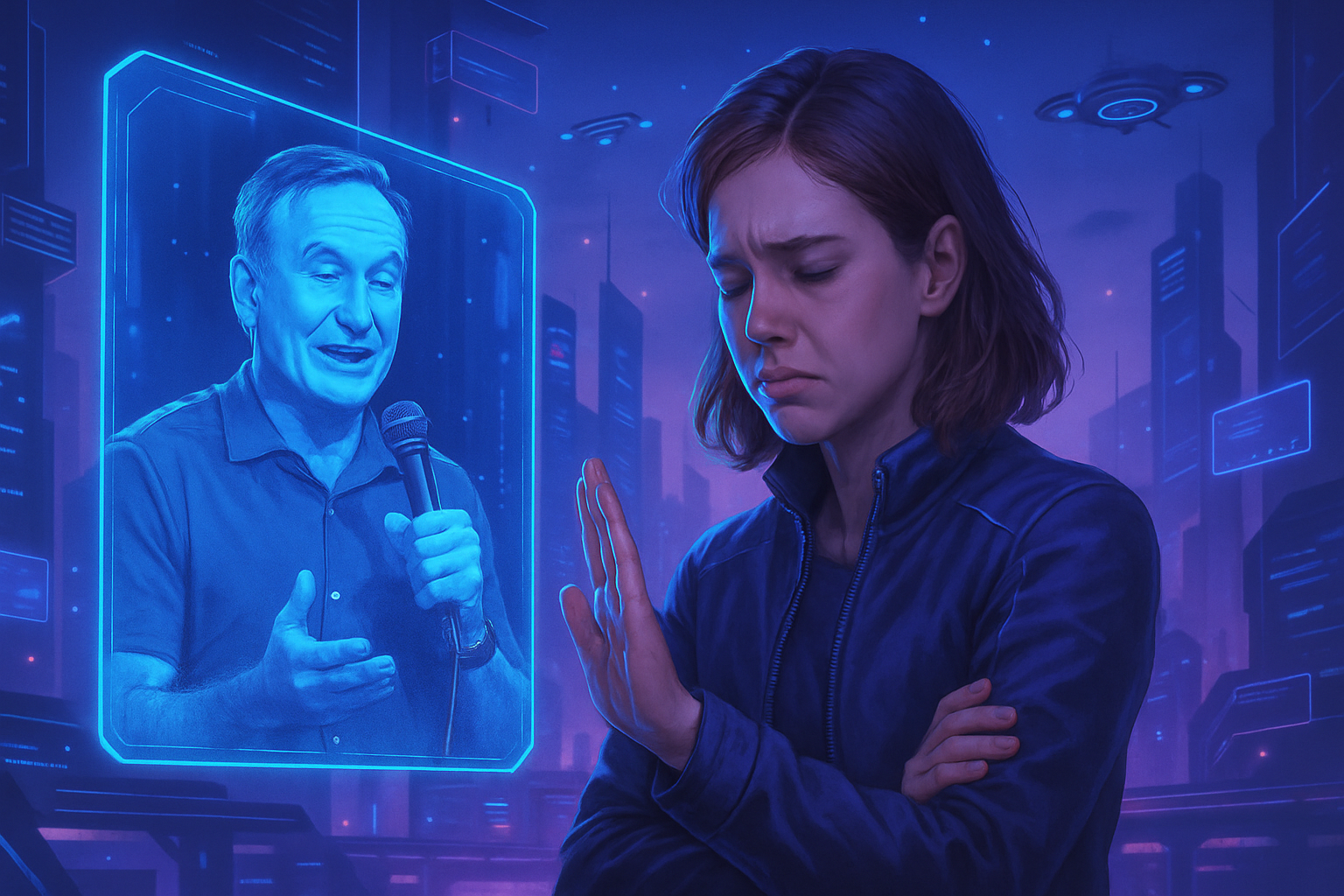 la fille de robin williams s'oppose fermement à l'utilisation de l'intelligence artificielle pour créer des vidéos de son défunt père, dénonçant l'usage de la technologie pour reproduire sa voix et son image sans consentement.