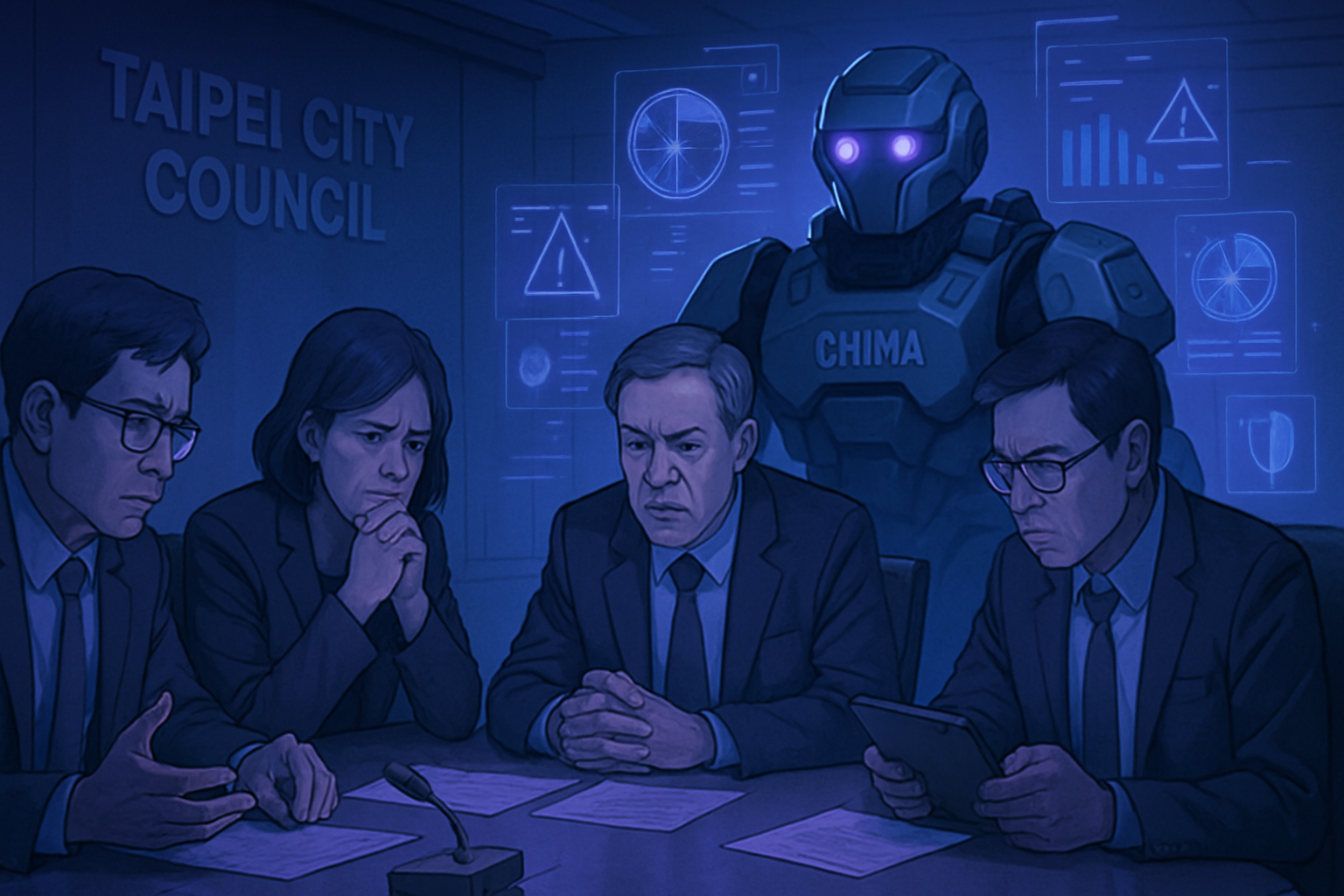le conseil municipal de taipei suscite la controverse après l’acquisition d’un robot de patrouille fabriqué en chine, soulevant des questions sur la sécurité et l’influence étrangère.