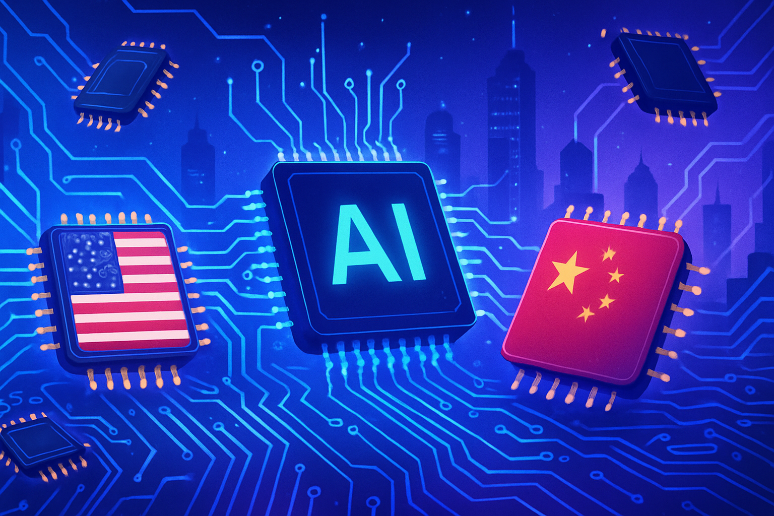 découvrez comment l'essor de l'intelligence artificielle exacerbe les tensions entre les états-unis et la chine dans la guerre technologique des semi-conducteurs. une analyse des enjeux géopolitiques et économiques actuels.