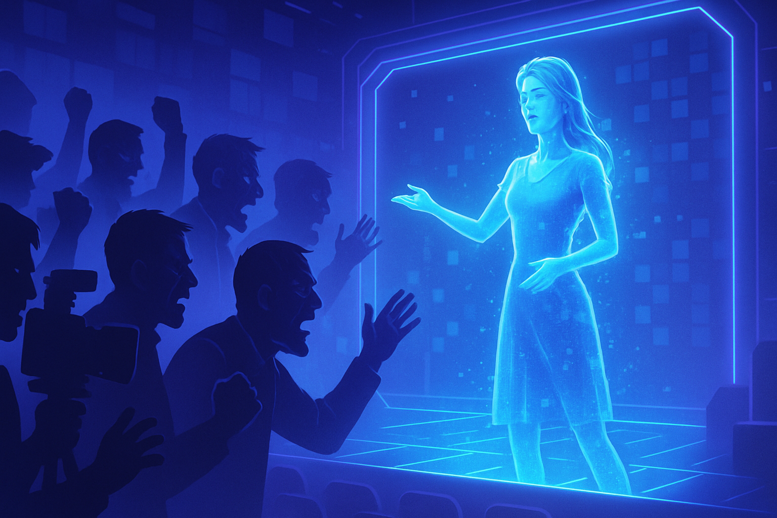 découvrez comment la montée en puissance des actrices virtuelles agite le secteur audiovisuel : professionnels indignés, débats sur l'avenir de l'art dramatique et réflexion autour de l'intelligence artificielle dans le cinéma.
