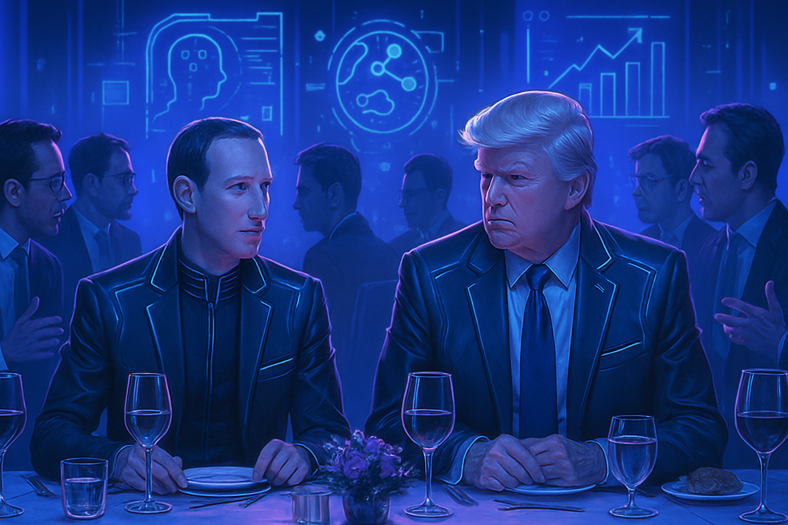 mark zuckerberg a été aperçu en compagnie de donald trump lors d'un dîner rassemblant plusieurs pdg de la tech. découvrez les coulisses de cette rencontre exceptionnelle et ce qu'elle pourrait signifier pour le secteur technologique.
