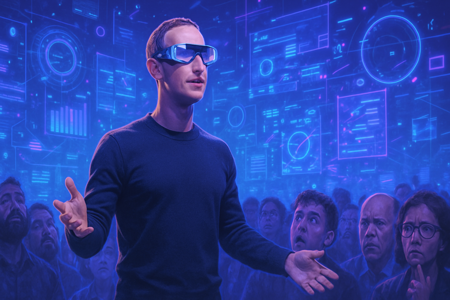 découvrez comment mark zuckerberg a présenté ses lunettes connectées à l’ia lors d’un événement marqué par des imprévus, mettant en lumière ses doutes et les défis de ce lancement technologique.