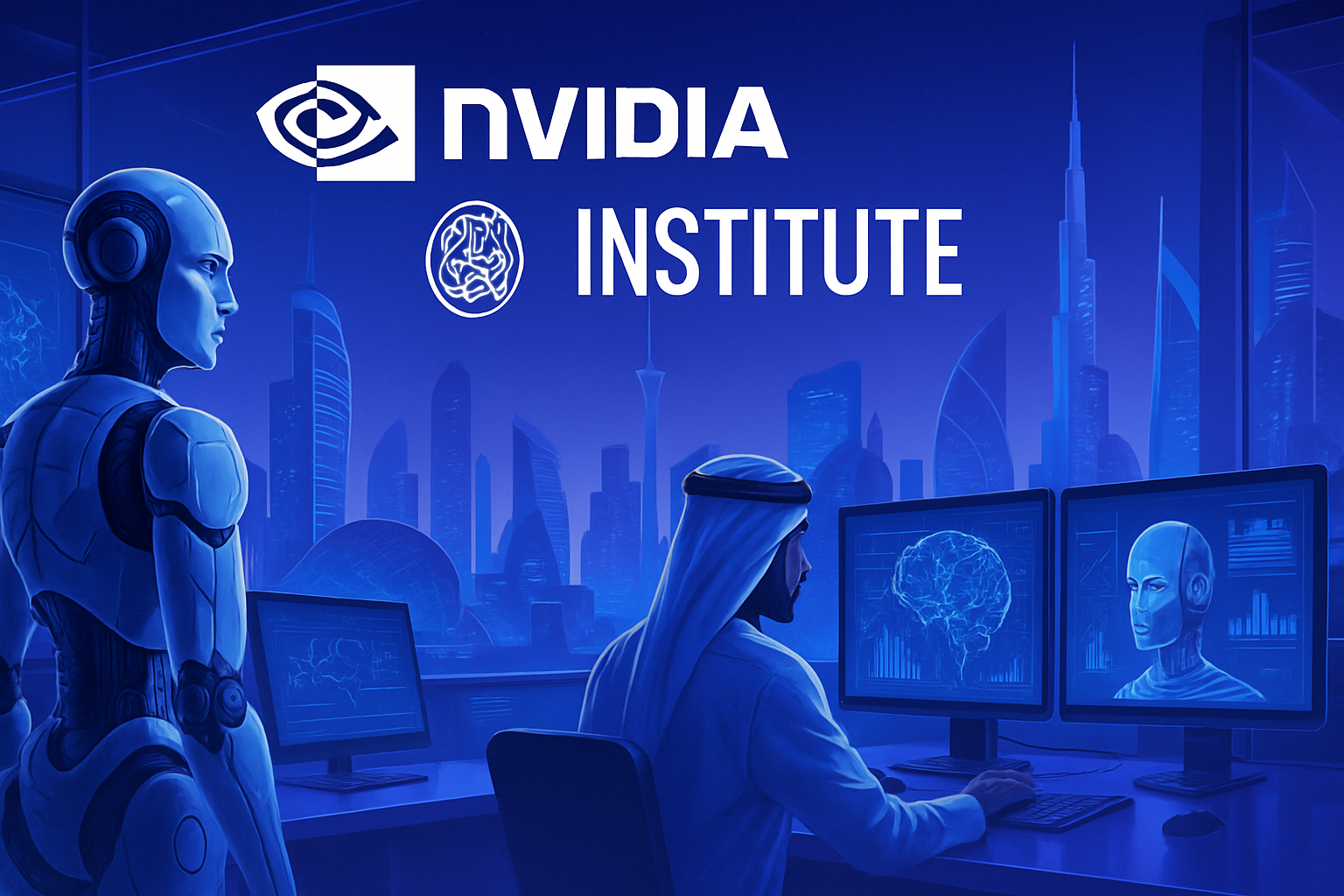 nvidia et l'institut d'abou dhabi inaugurent conjointement un laboratoire d'intelligence artificielle et de robotique aux émirats arabes unis, visant à accélérer l'innovation et la recherche dans ces domaines de pointe.