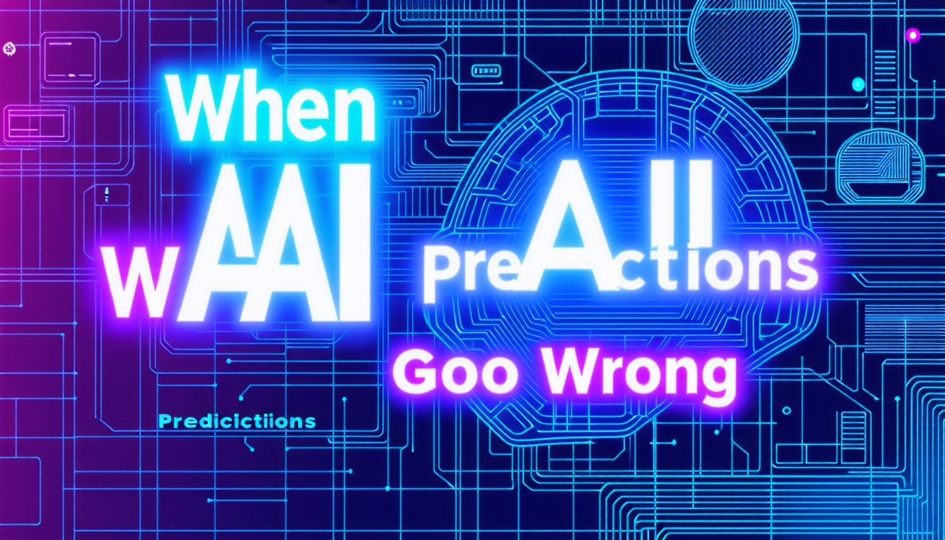 découvrez pourquoi les prédictions de l'intelligence artificielle peuvent parfois s'avérer erronées et les conséquences qui en découlent.