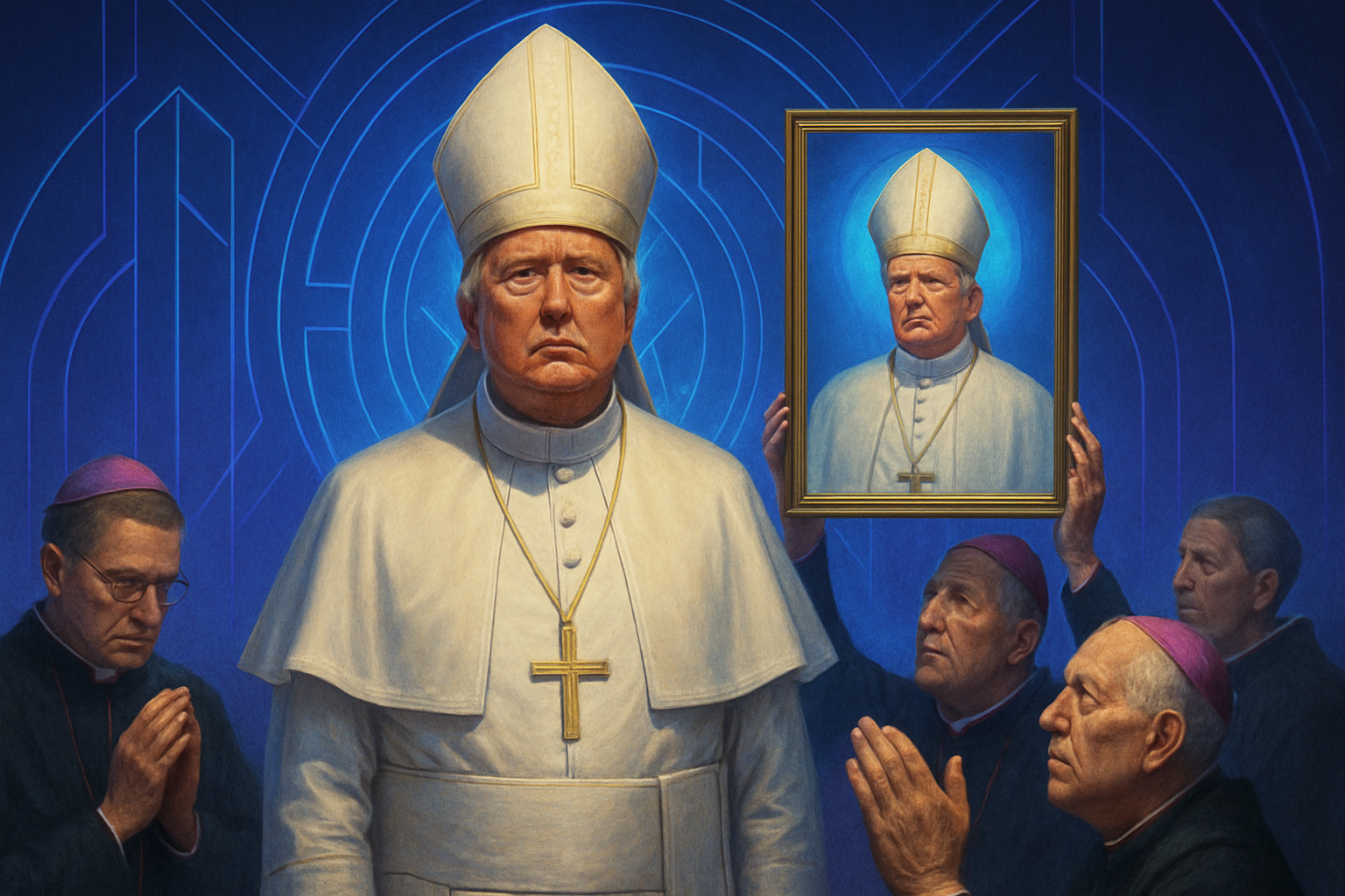 dans une déclaration controversée, trump affirme que les catholiques ont 'adoré' une représentation trompeuse de lui en tant que pape, suscitant des réactions vives. découvrez les implications de ses propos sur la perception des croyances religieuses et l'image publique.
