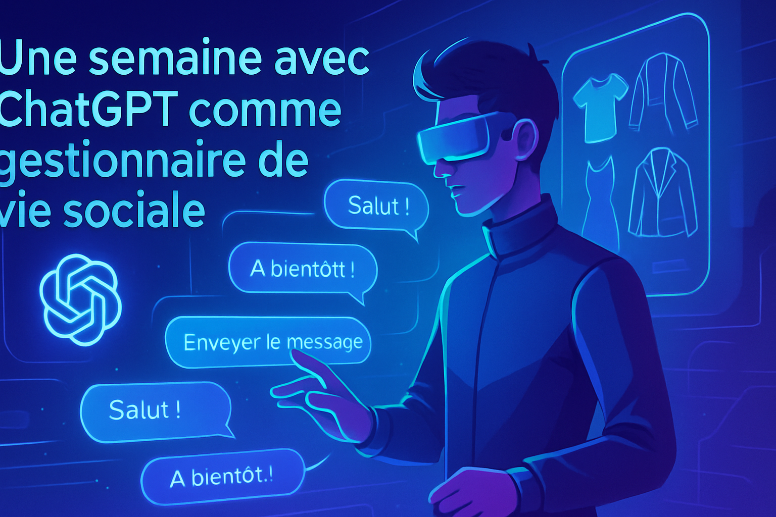 découvrez comment chatgpt a révolutionné ma vie sociale pendant une semaine : choix des tenues, envoi de messages à mes amis, organisation de sorties... une expérience surprenante sur l’utilité de l’ia au quotidien !