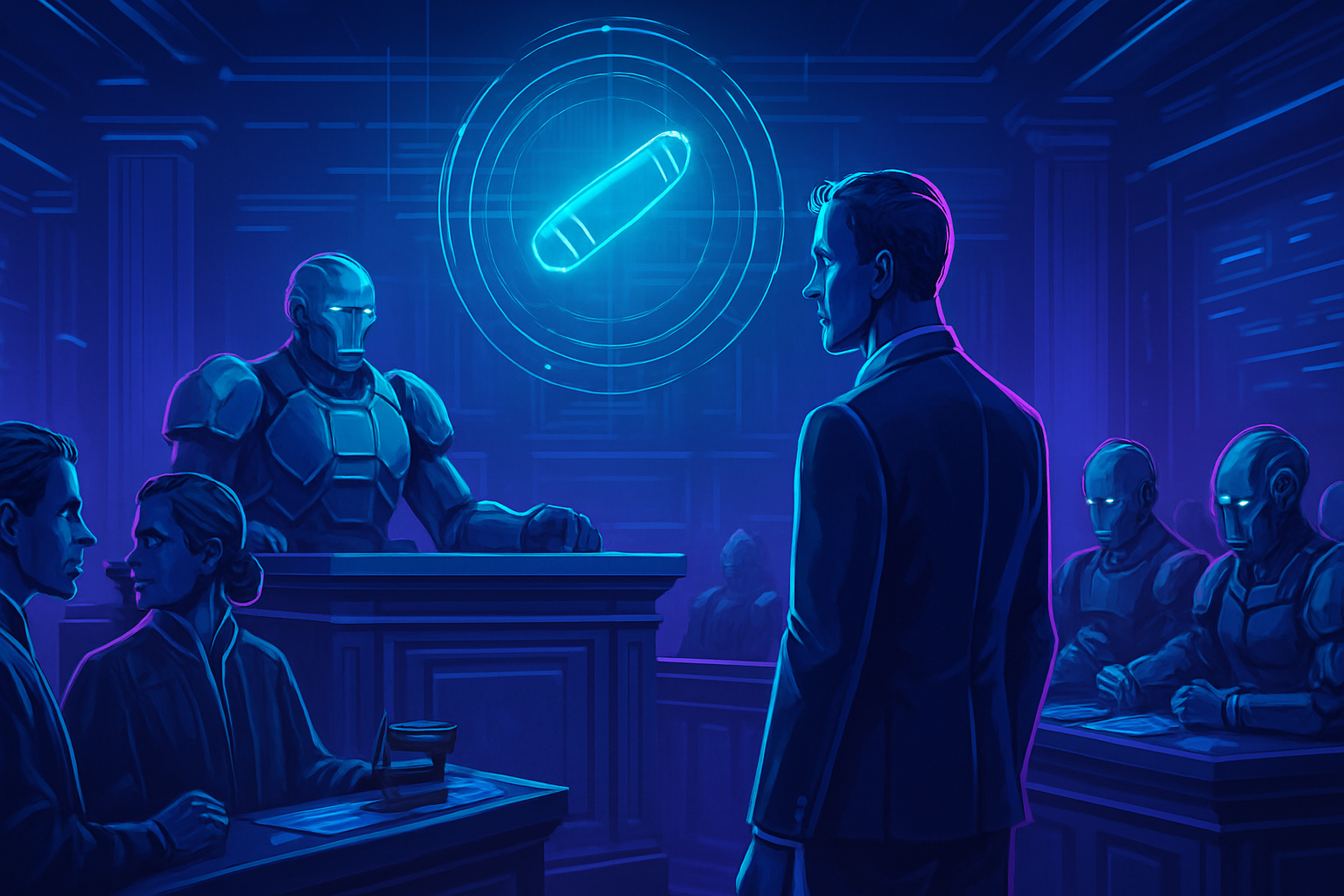dans un drame captivant, une balle fatale met fin à une vie, mais l'intelligence artificielle intervient pour ressusciter le défunt au tribunal. découvrez comment la technologie moderne redéfinit les limites de la justice et de la morale dans cette intrigue saisissante.